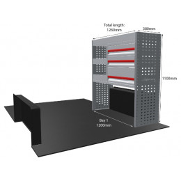 NEW MR4 Modular Racking - Drawer & Shelf - MR049-DS
