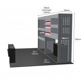 NEW MR4 Modular Racking - Drawer & Shelf - MR165-DS