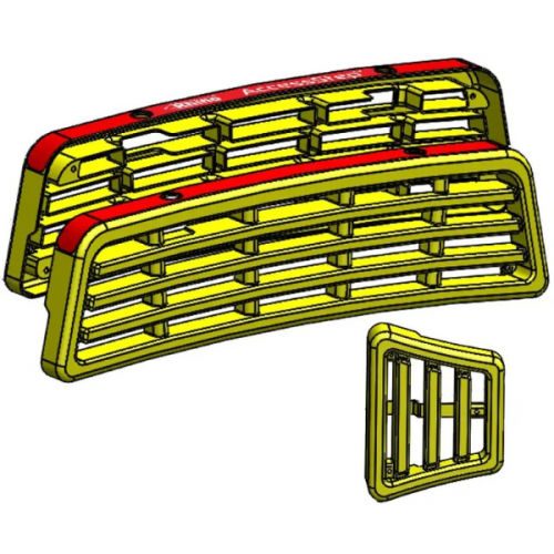 Triple Step With Reverse Sensor Holes Yellow Tread Replacement Kit - SK107