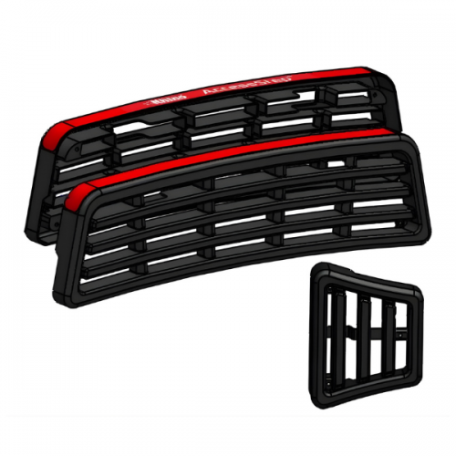 Triple Step Black Plastic Tread Replacement Kit - SK101 