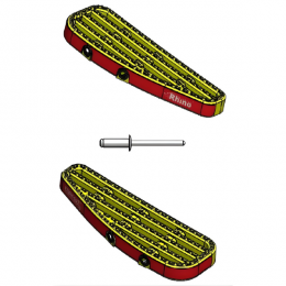 Yellow Left and Right Replacement Treads - SK134 Yellow Left and Right Replacement Treads - SK134